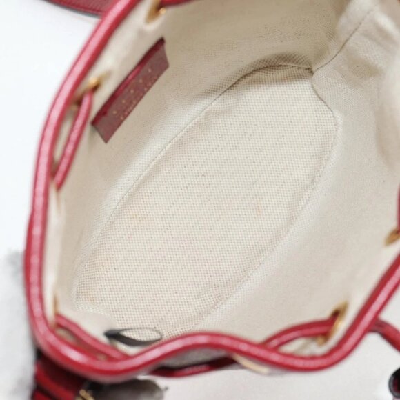 GUCCI Micro GG Supreme Doraemon Collaboration Bag PVC Beige Gold Auth 132450A - Picture 11 of 15